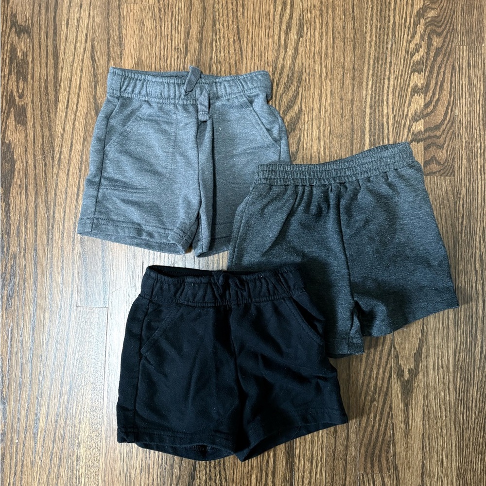 Cat & Jack Gray and Black Kids Casual Shorts